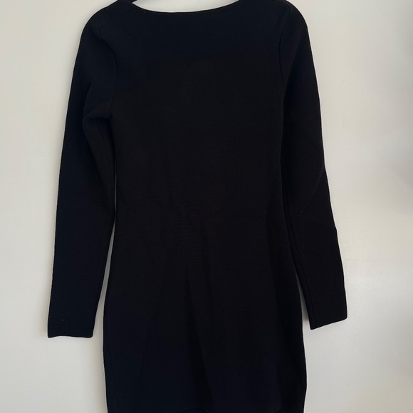ZEYNEP ARCAY MINI BLACK DRESS LONG SLEEVE SIZE 6 - Picture 2 of 7